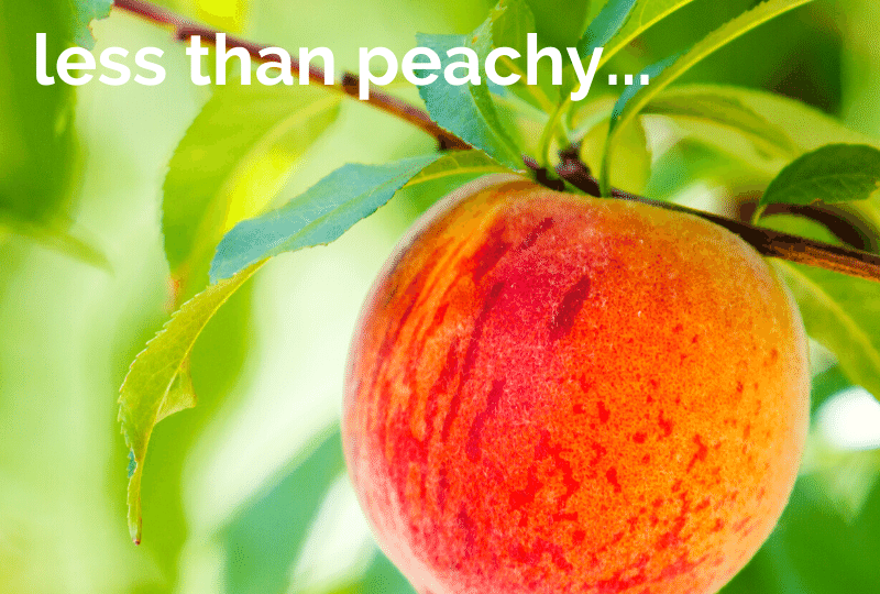 When Life is Less than Peachy